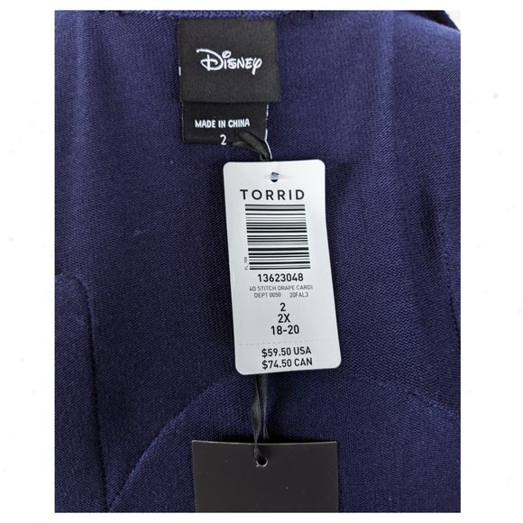 TORRID 2 NWT Disney Stitch Cardigan 2X - Picture 9 of 11
